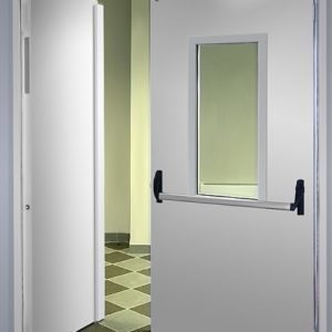 Противопожарная дверь с прямоугольным окном / серия FRM7518